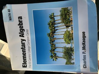 Elementary algebra for Compton college