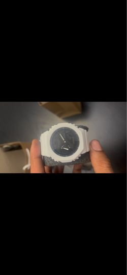 White & black two tone g shock ga2100
