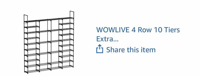 HUGE shoe rack from amazon