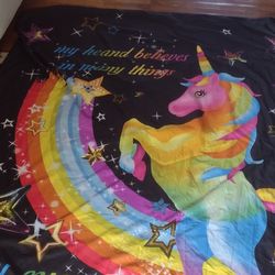 Full Size Unicorn Duvet And 1 Pillow Case 
