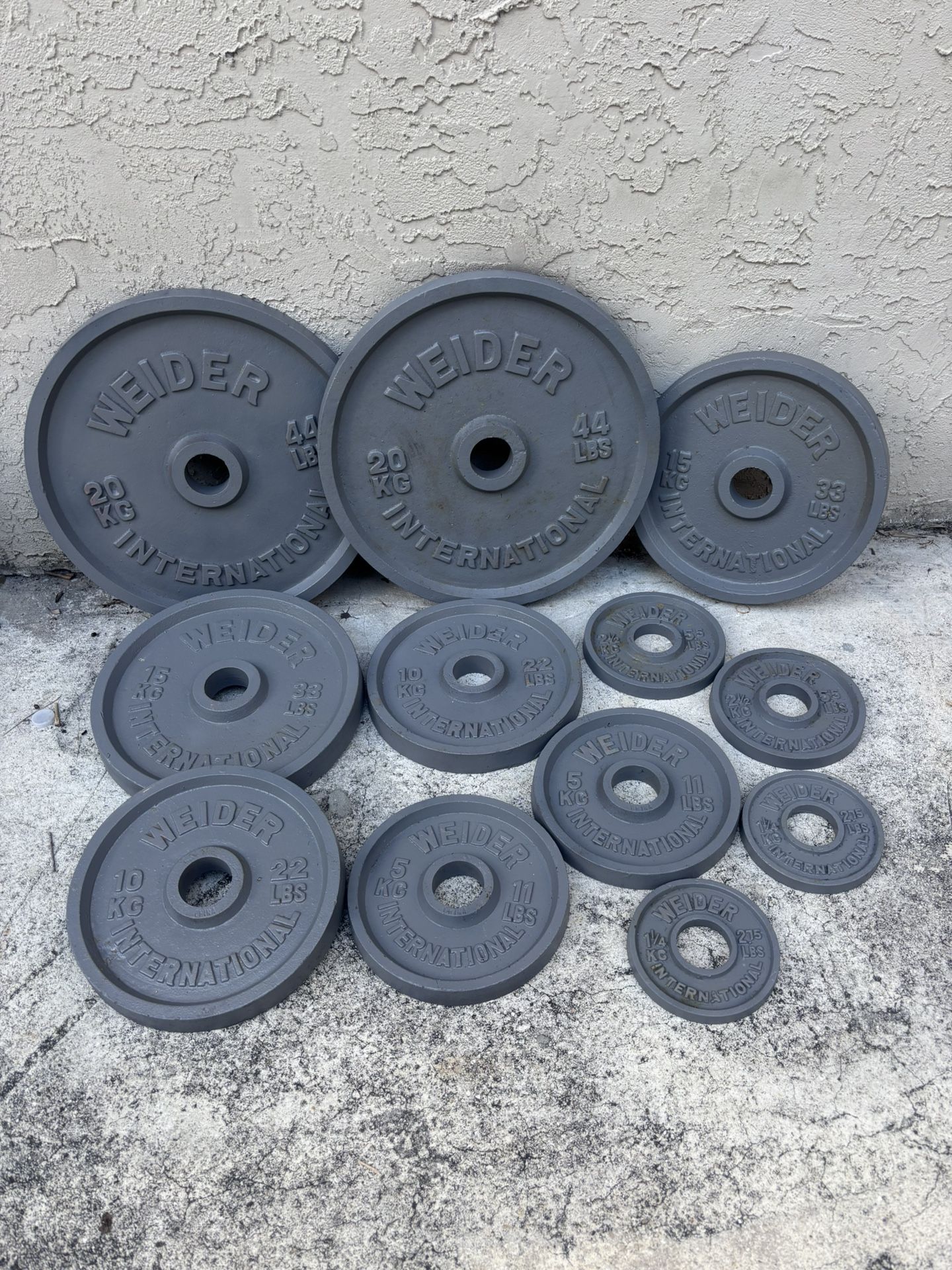 Full Set of Weight Plates (236.5lbs)