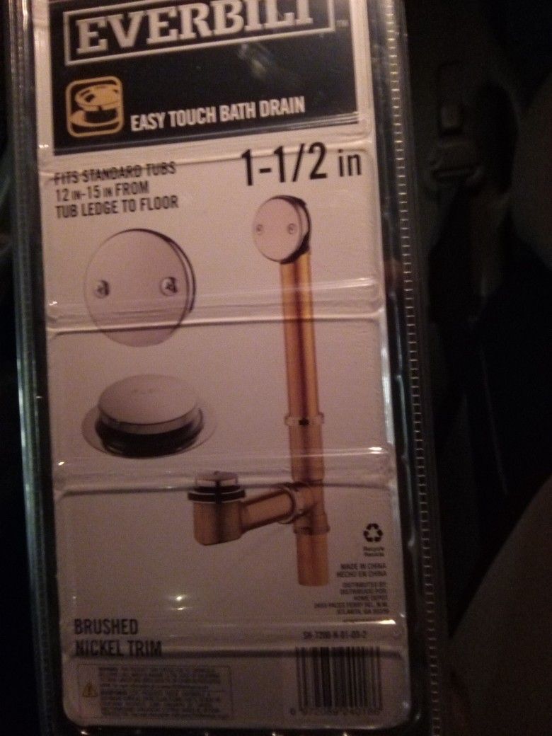 Batub Drain Ket  Cost In Store $100 Il Take $50 