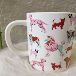 Parker Lane Multicolor Ceramic Dog Person Coffee Mug