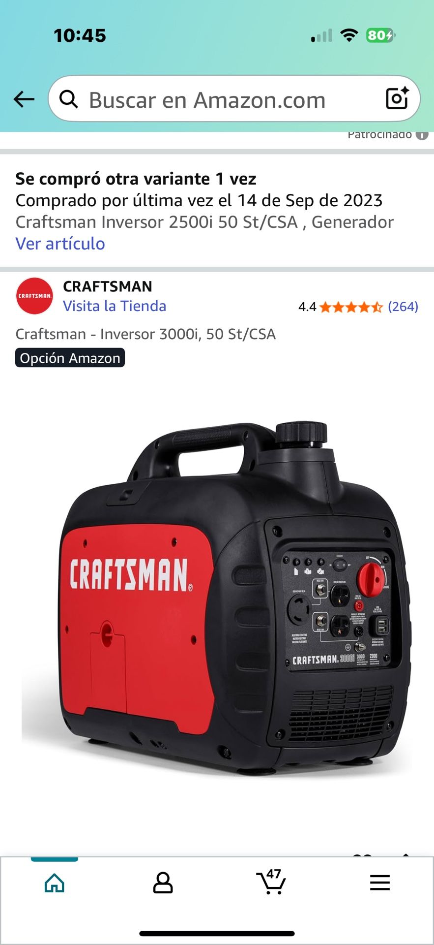 Generador Craftsma 3000 W