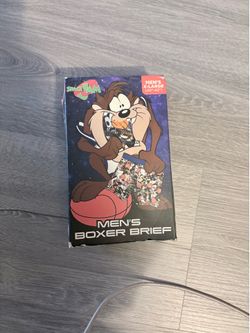 SPACE JAM BOXERS UNDERWEAR BRIEFS MENS X-LARGE 40-42”LOONEY TUNES BASKETBALL