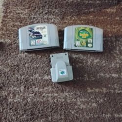 N64 Rumble pack And Two Games