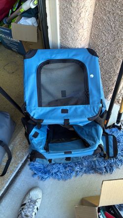 Blue Soft-Sided Pet Carrier Backpack