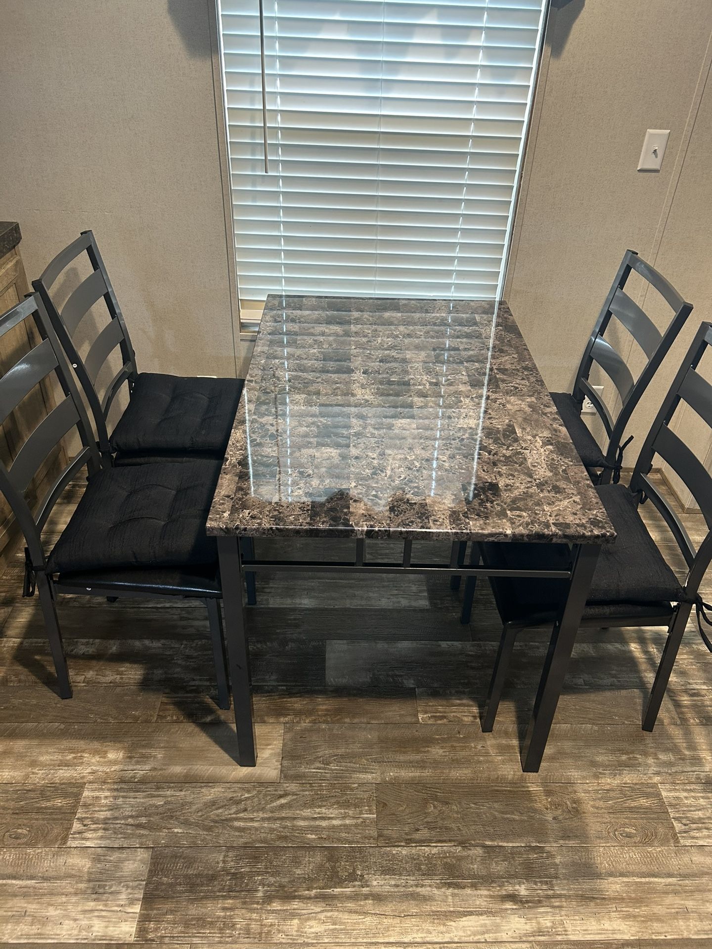 Black 5 Piece Dining Set