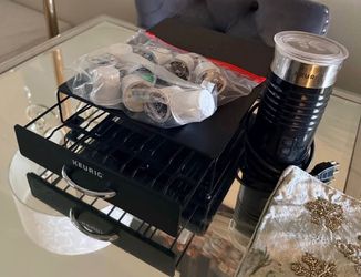 Keurig Bundle! Frother and Large Tray + FREE coffee