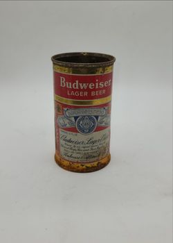 Budweiser LAGER BEER 12 oz. 1950's Split Label