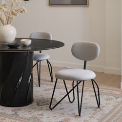 Novi Dove Gray Dining Chair (Set of 2)