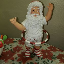 Santa With Hula Hoop