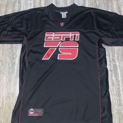 Black NFL NBA MLB vintage starter black ESPN football jersey (Size- Large) BRAND NEW AUTHENTIC- $30
