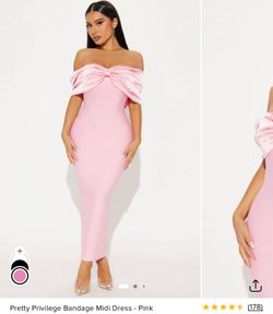 Pretty Privilege Bandage Midi Dress - Pink
