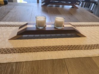 HARDWOOD CANDLE HOLDERS