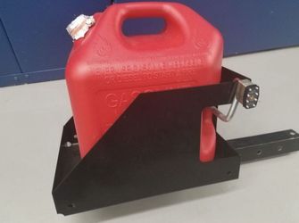 Fuel Jug Gas Can 5 Gallon on Rack 2" Hitch Receiver
