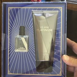 New w/Tags Victoria’s Secret VS ( Very Sexy)  HIM Platinum Gift Set   Masculine Woodsy Fragrance   Mini  Eau de Parfum and Lotion Set   $22 Set   Mill