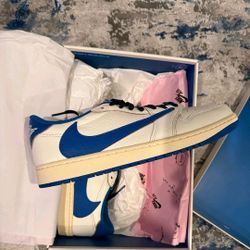 *NEW*Size 10 - Fragment Design x Travis Scott x Air Jordan 1 Retro OG SP Low Sail