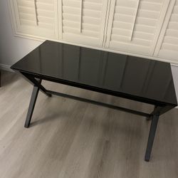 Crate and Barrel 52” Spotlight Desk - Black