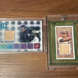 New York Yankees relics Alex Rodriguez and Dave Winfield