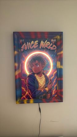 framed trading card wall art Juice Wrld