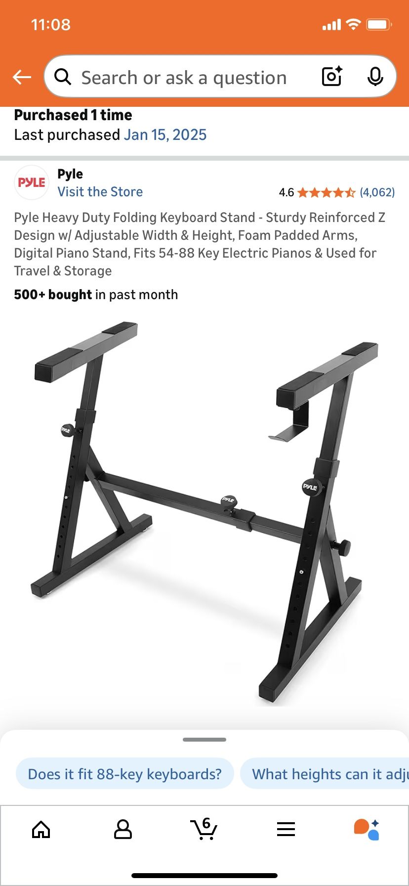 Pyle heavy duty Folding  Keyboard Stand 