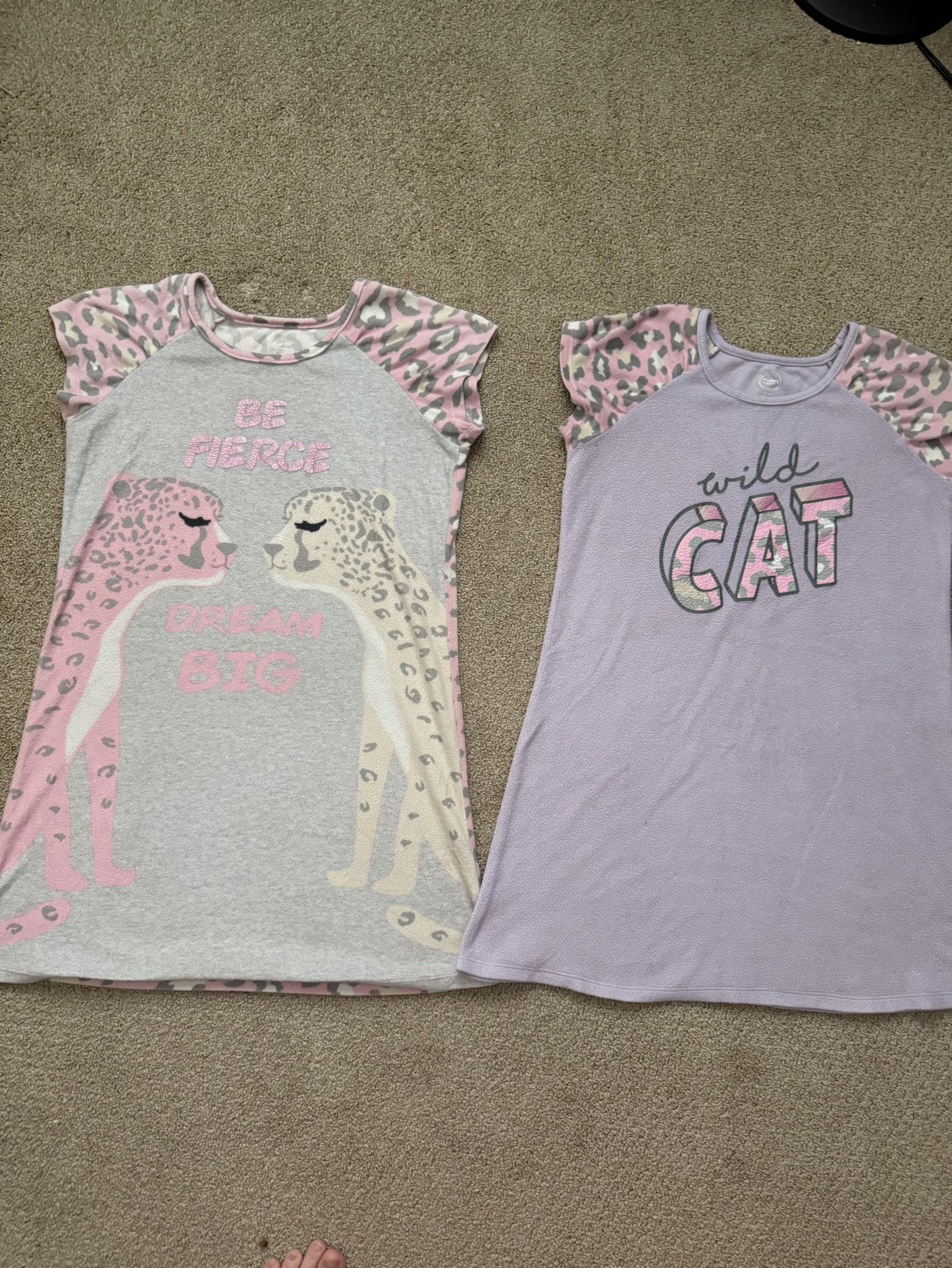 Girls Size 10/12 Fleece Pajama Nightgowns