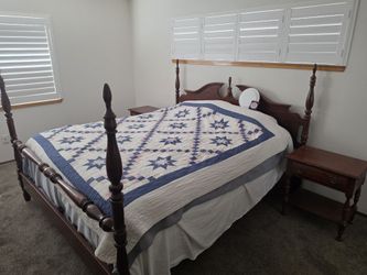 Vintage American Drew "Cherry Grove" 25th Anniversary Four-Poster Bed Frame