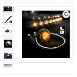 Recon (264227AMBK) Air Dam Light Kit