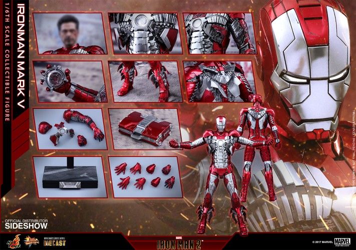 Hot Toys Iron Man MARK V MMS400 D18 Die-Cast Never Displayed