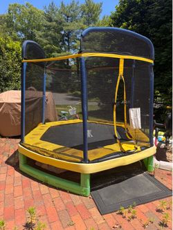 Backyard kids play toys