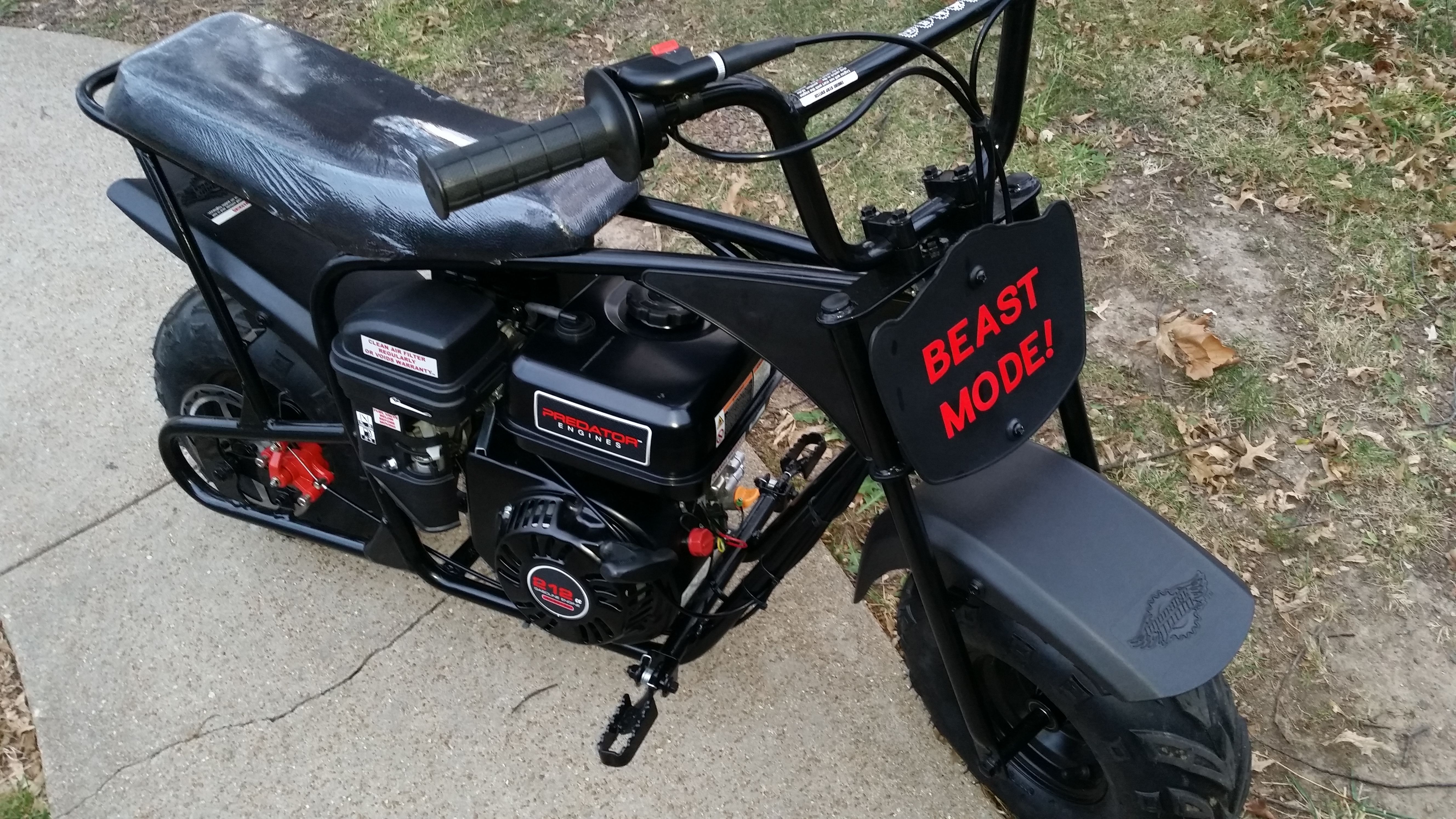 BRAND MONSTER MOTO MINIBIKE WITH NEW PREDATOR 212CC for Sale in St