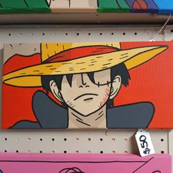 7x14 Luffy Painting