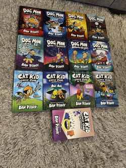Dog man And Cat Kid Books 