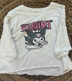 Kuromi Graphic Cropped T-Shirt