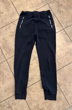 Boys Abercrombie & Fitch Jogger Pants Black Size 13/14 Zipper Pockets with Logo