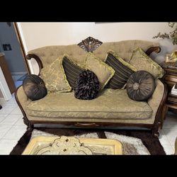 Couch 3 Piece Set Beige And Brown Vintage Best Material Ever 
