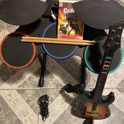 Guitar Hero Wii Band Set Kit 