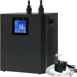 79 Gallon Aquarium Chiller, 1/3 HP Water Chiller for Hydroponics, Chiller for Saltwater & Freshwater Fish Tank, Hydroponics. Cooling System with Pump,