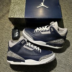 Nike Jordan 3 Georgetown Sizs 9 like New