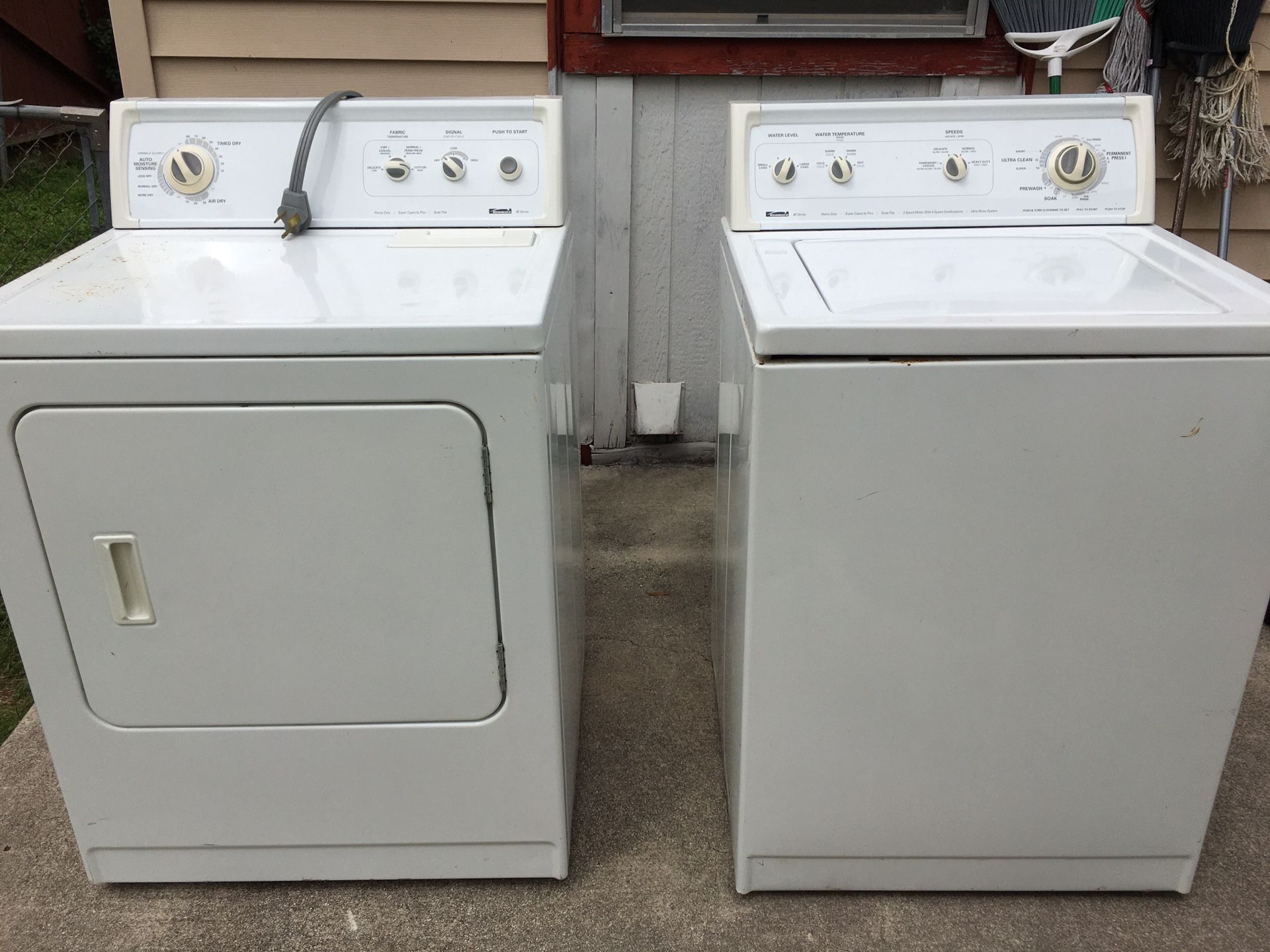 Kenmore Washer and Dryer