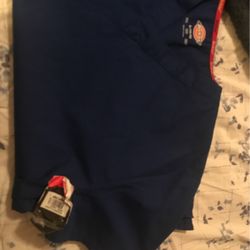 New Dickies Men’s Scrub Top Size L