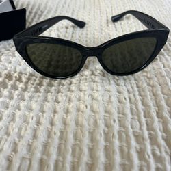 ELECTRIC Women’s Polarized Sunglasses - INDIO Gloss Black Cat Eye Frame With Black Lenses