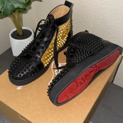 Yang Louis flat calf/ laminato Dino spikes