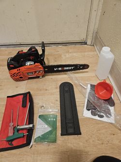 V-MODEST 2511 12" Top Handle Gas Chainsaw 25CC Compact Climbing Saw w/1/4" Bar