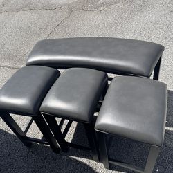 Hilson Counter Bench & Stool Set