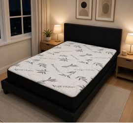 Bed frame black full size no mattress
