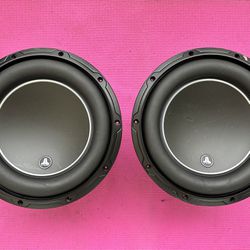 Two JL Audio W6v3-D4 10” Subwoofers