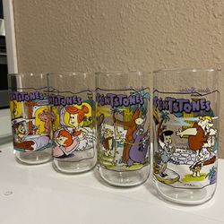 1991 Flintstones Drinking Glasses
