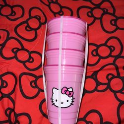 Hello Kitty Pink Cups 